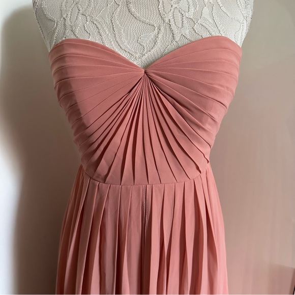Jenny Yoo Annabelle Bridesmaid Dress in Begonia Pink sz 2 - Picture 3 of 11